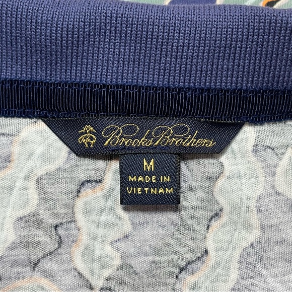 Brooks Brothers Palm Tree Navy Golf Sport Polo Ladies Fit Women's Size M - Picture 5 of 8